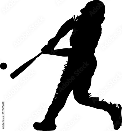 Photography baseball player silhouette vector