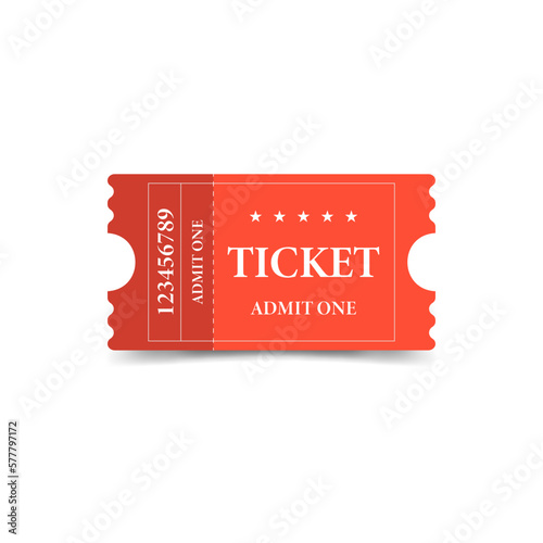 The original red ticket for personal and business use