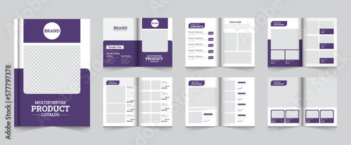 Modern a4 product catalog design template Brochure Layout