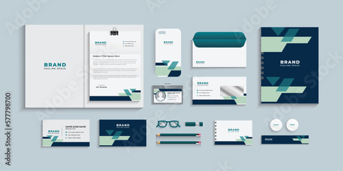 Corporate identity set template, Business stationery set, eps