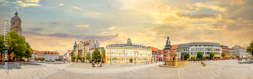 Markt  Eisenach  Thueringen  Deutschland 