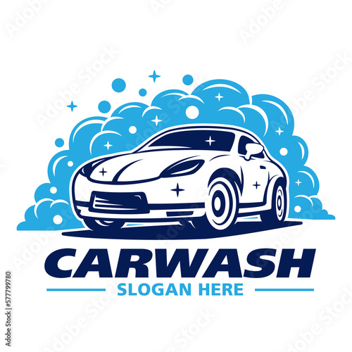 Car wash logo. Vector and illustration.
