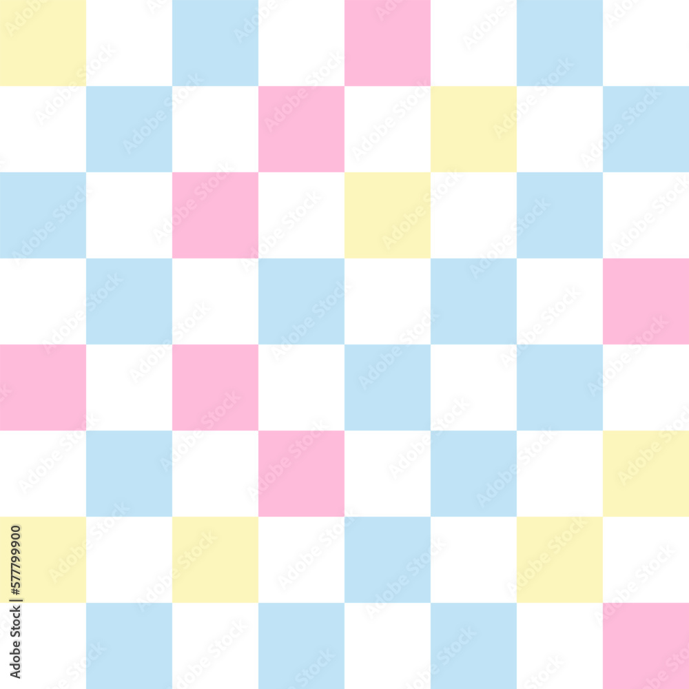 Colorful pastel checkerboard pattern background. Colorful pastel checkerboard pattern background.