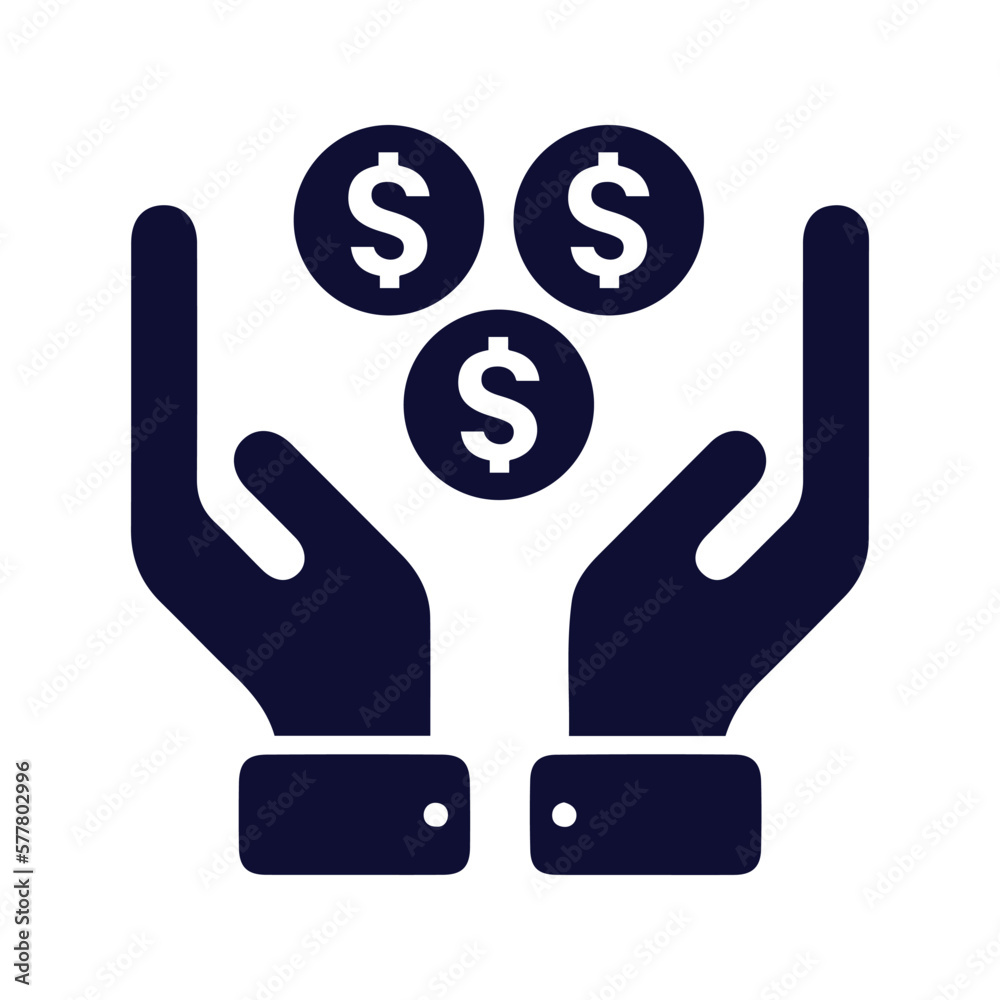 money save in hand icon money save in hand icon