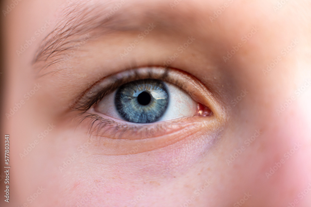 Macrophotography of a child's eye Macrophotography of a child's eye