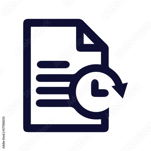 waiting files icon vector