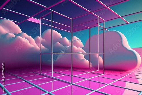 vaporwave clouds