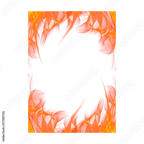  Fire flames on transparent background 