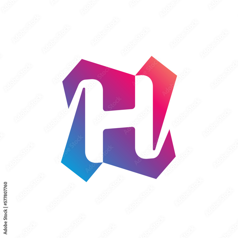 Letter H Color Logo Letter H Color Logo
