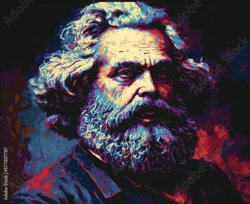 Portrait of Karl Marx photo