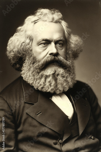 Portrait of Karl Marx photo
