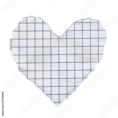 piece of torn paper into a heart shaped cell, heart torn paper for scrapbooking