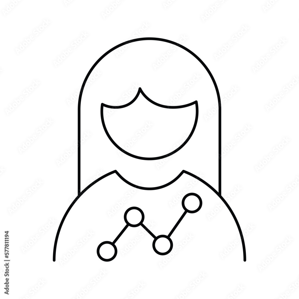 Fototapeta premium Business women icon