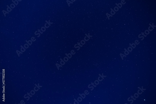 view of dark blue starry night sky