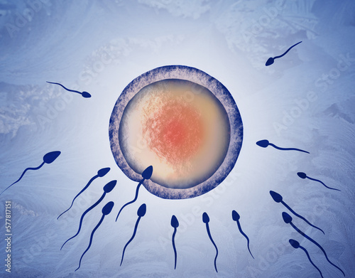 Принти на полотні Cryopreservation of genetic material