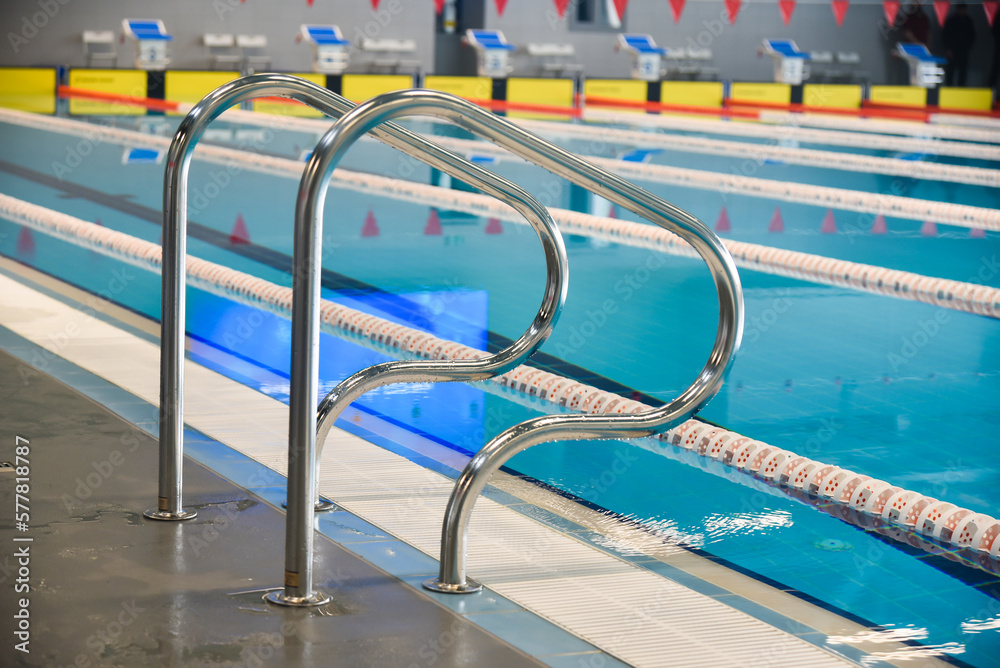 Olympic-sized indoor swimming pool for swimming Olympic-sized indoor swimming pool for swimming