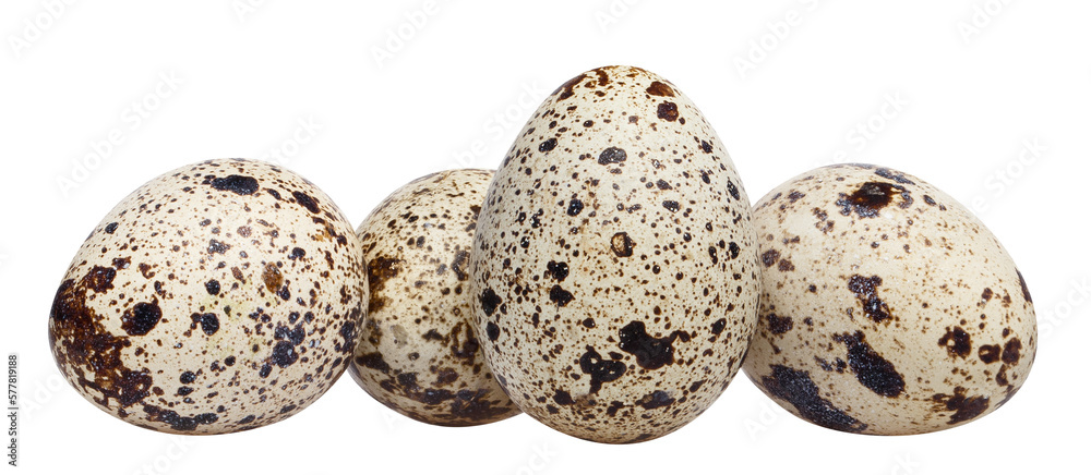 Obraz premium Delicious quail eggs cut out