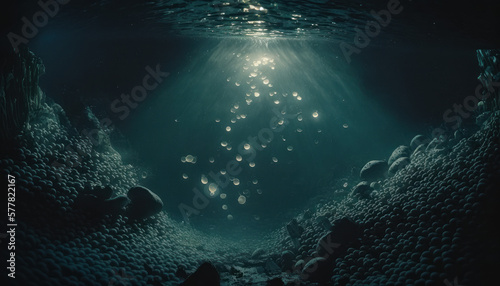 sea underwater coral reef Generative AI, Generativ, KI © KainzDesigns