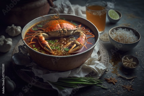 Chinese crab soup