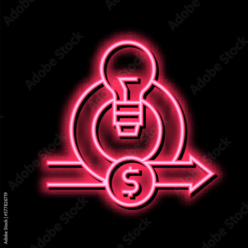 business idea of circular economy color icon vector illustration