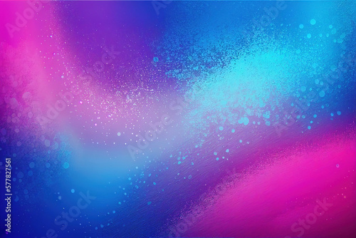 Tableau sur toile Blue magenta pink abstract gradient background with grainy texture effect, web b