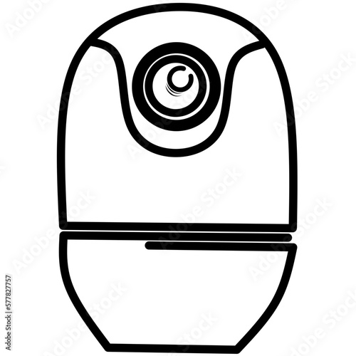 Vector illustration of cctv and camera sign. Collection of vector illustration of cctv and stock system.