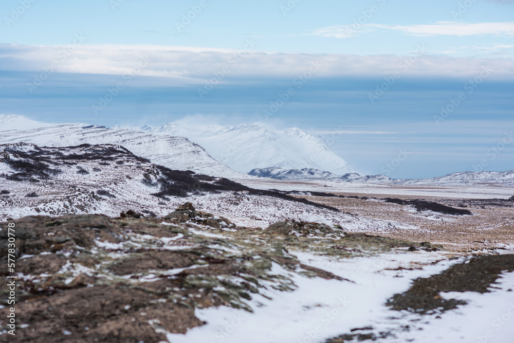 Iceland landscape in mid season