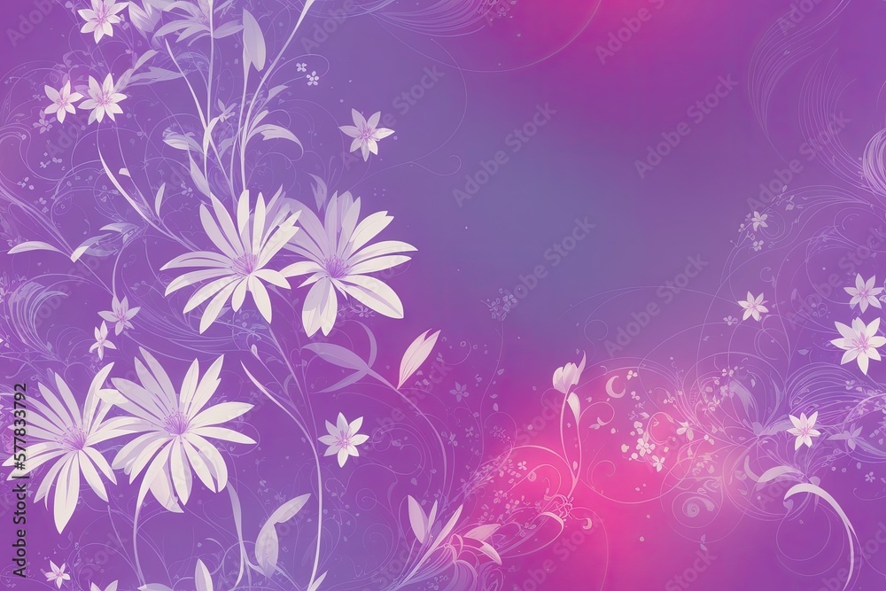 Seamless flowers pattern painting with trendy colors. Print Design, generative ai, perfect for interior, furniture and fashion. Seamless flowers pattern painting with trendy colors. Print Design, generative ai, perfect for interior, furniture and fashion.