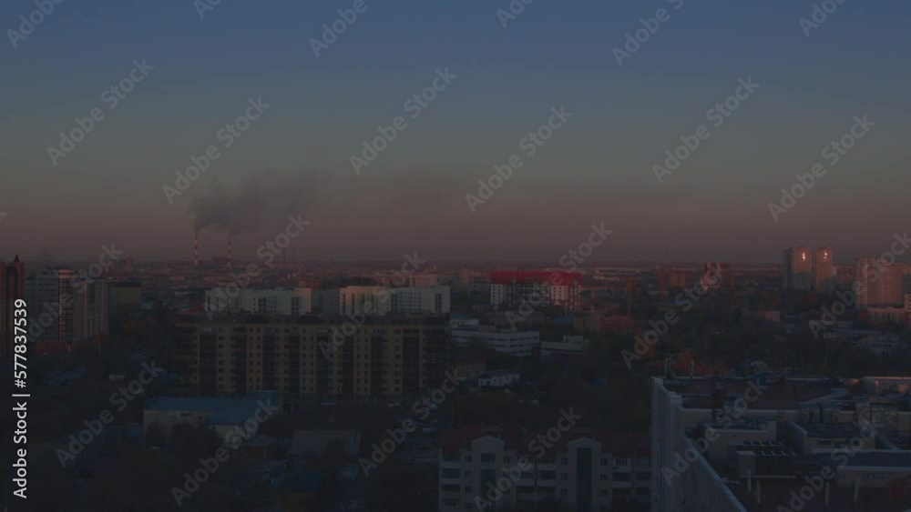 Timelapse Of Urban Traffic, Kazakhstan Timelapse Of Urban Traffic, Kazakhstan