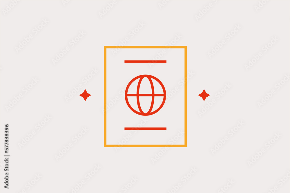 Minimalistic passport travel vector illustration in flat style design. Geometric vacation icon for website,app,ui ux,web design,business,marketing,landing,web development concept
Minimalistic passport travel vector illustration in flat style design. Geometric vacation icon for website,app,ui ux,web design,business,marketing,landing,web development concept