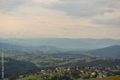 landscape of the mountains