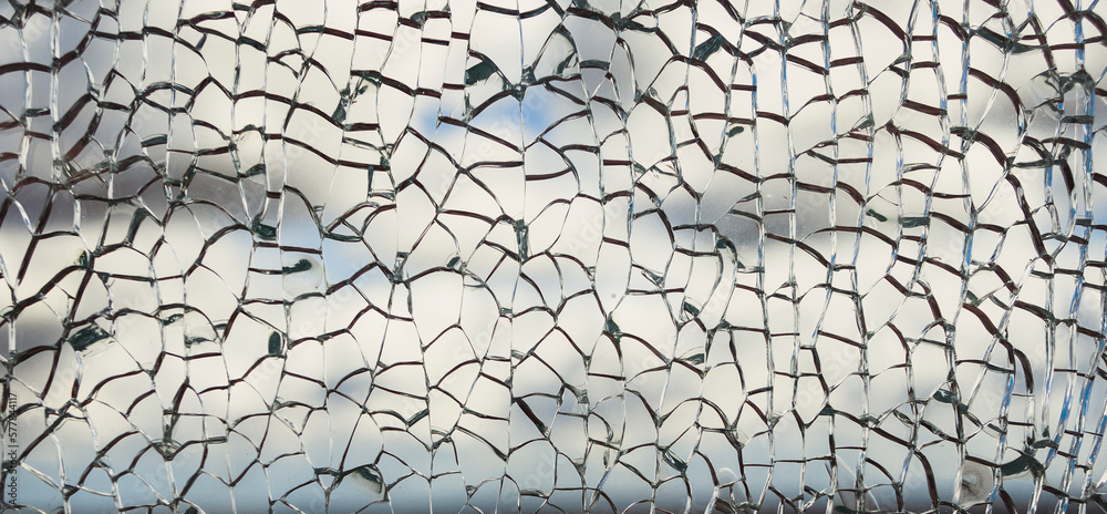 Useful texture overlay. A broken glass on. with many sharp shards. Useful texture overlay for background. 