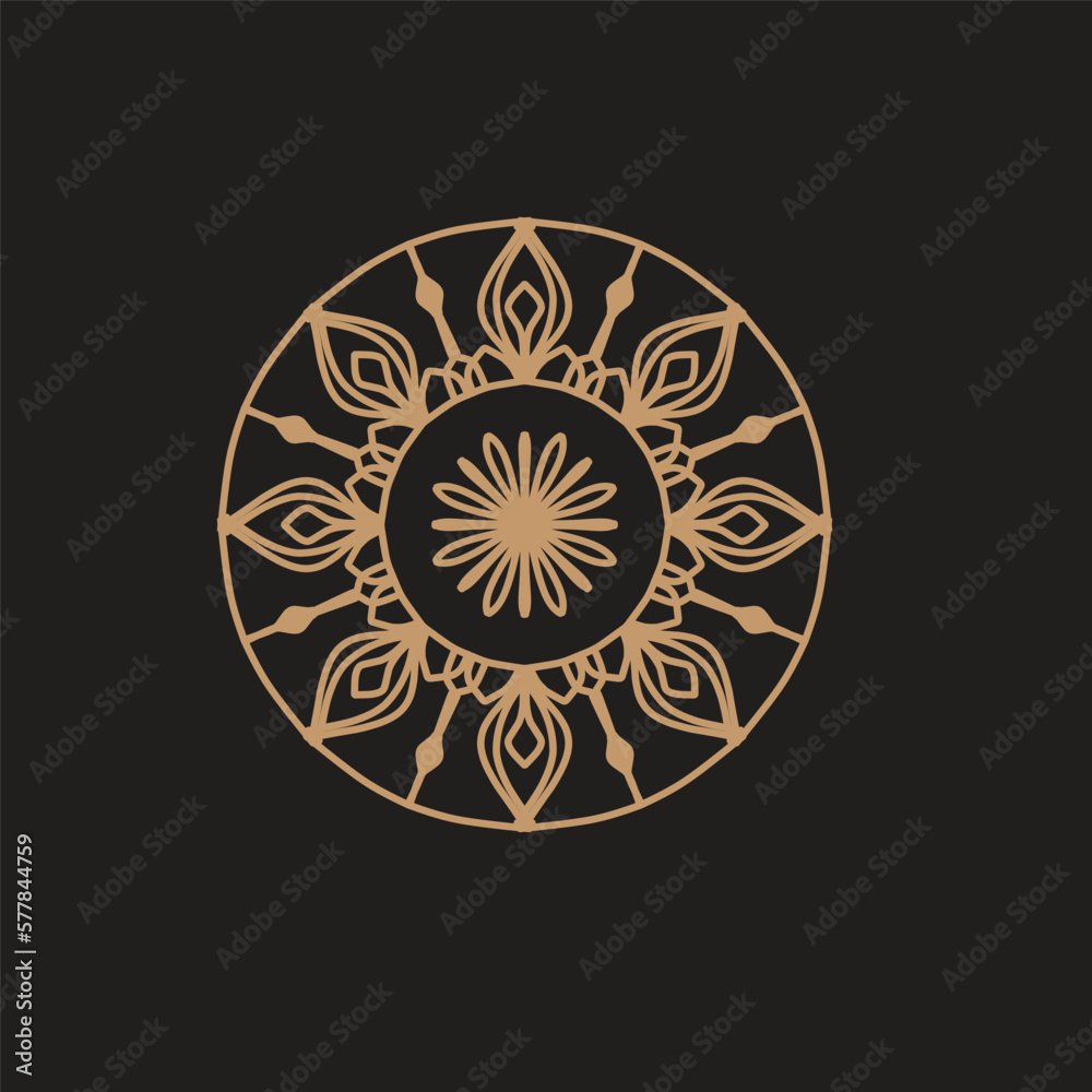Luxury mandala arabesque background design