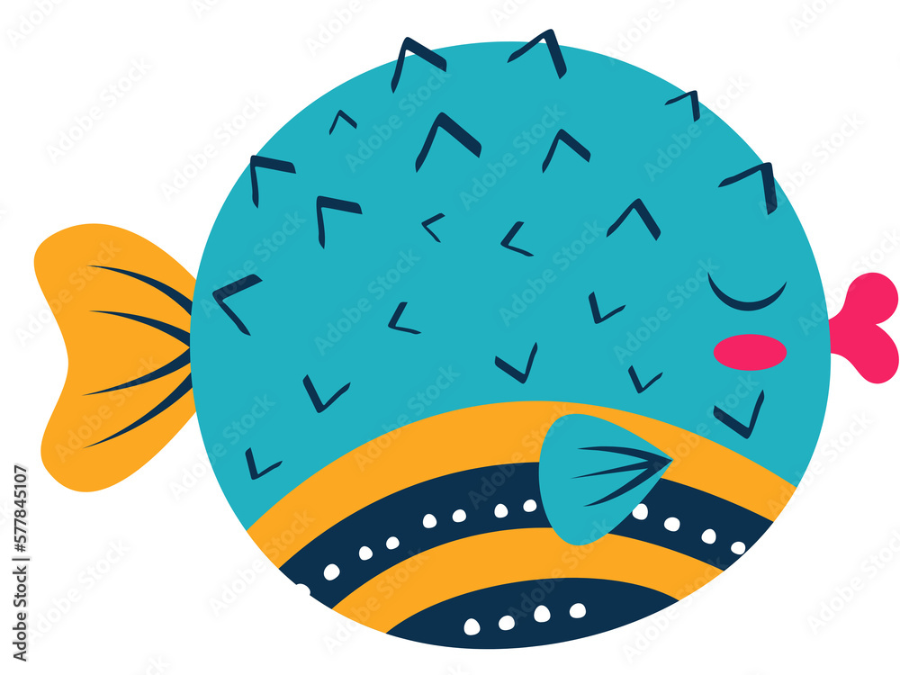 Fototapeta premium Marine fish, life in the ocean