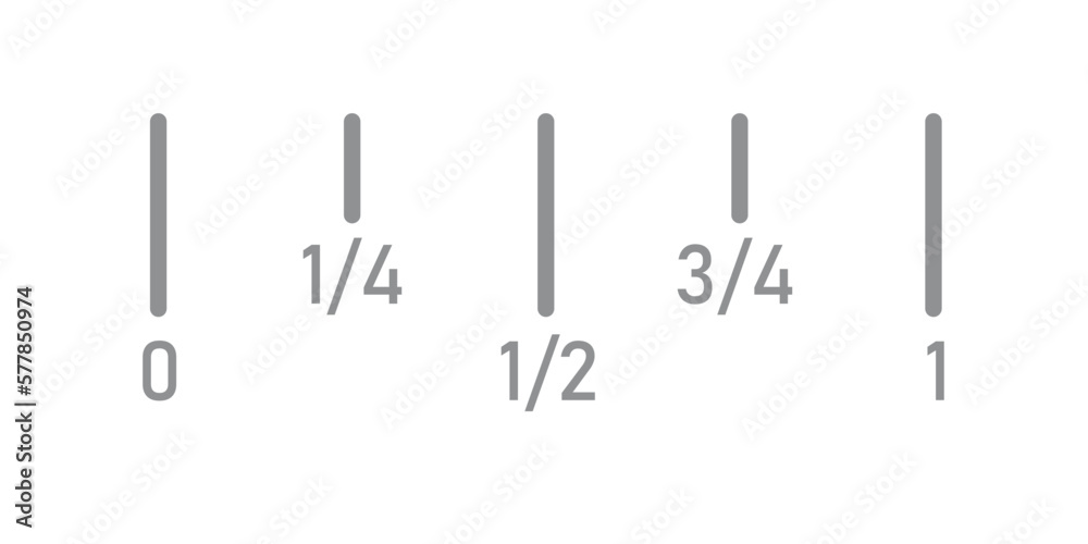 fraction-number-line-in-mathematics-divide-0-to-1-into-4-equal-parts