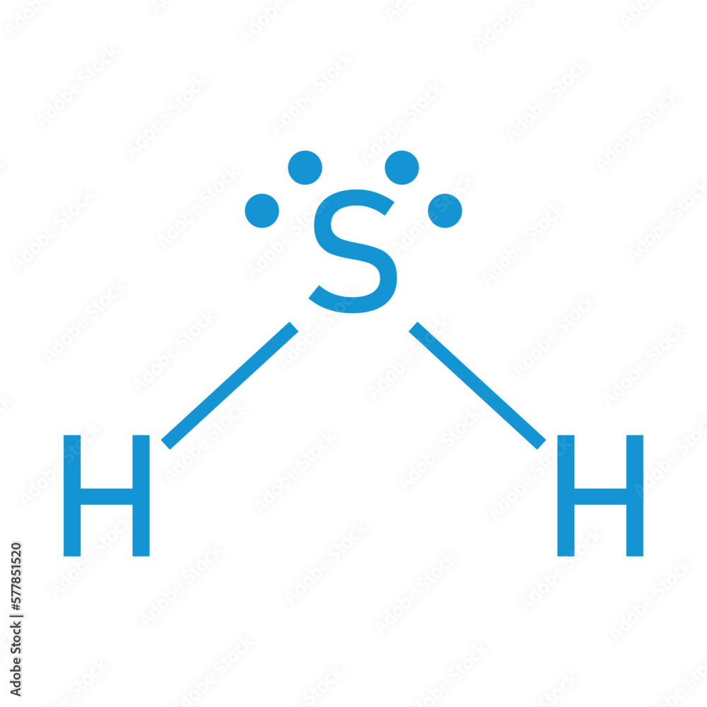 Lewis structure of hydrogen sulfide (H2S). Lewis structure of hydrogen sulfide (H2S).