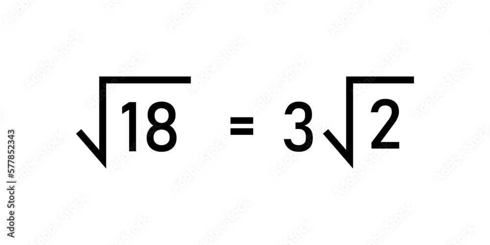 Simplify square root number. Square root or radical symbol in mathematics. Simplify square root number. Square root or radical symbol in mathematics.