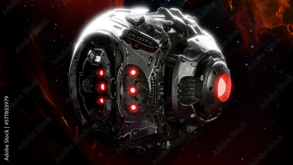 3D illustration of a fantasy, science fiction world. 3D illustration of a fantasy, science fiction world.