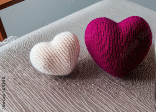 Handcrafted Love  A Pair of Delightful Crocheted Hearts
