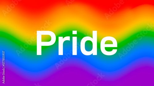 Pride mesh background vector. 2023 LGBTQ square format banner template for social media. Pride month text isolated on rainbow backdrop wallpaper. Flag wave design element.