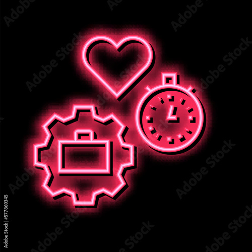 work free time color icon vector illustration