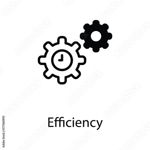 Efficiency icon design stock illustration