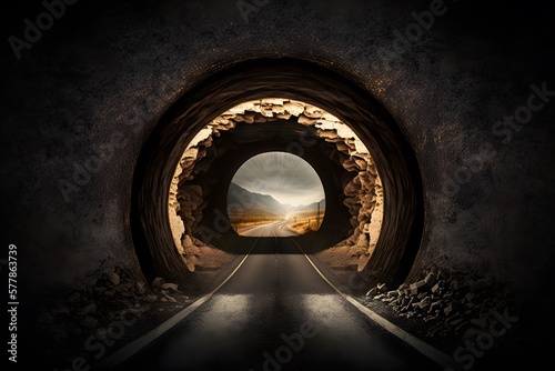 tunnel created using AI Generative Technology