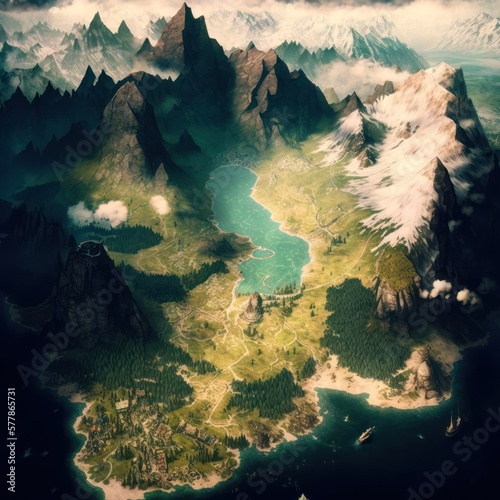 RPG Game World Map 