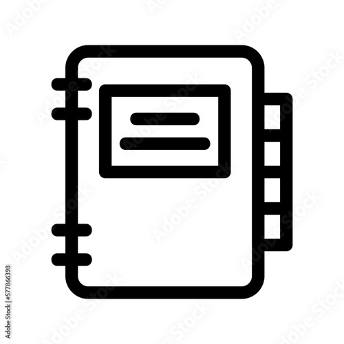 address book icon or logo isolated sign symbol vector illustration - high quality black style vector icons
