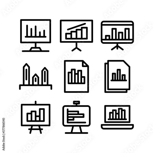 bar chart icon or logo isolated sign symbol vector illustration - high quality black style vector icons
