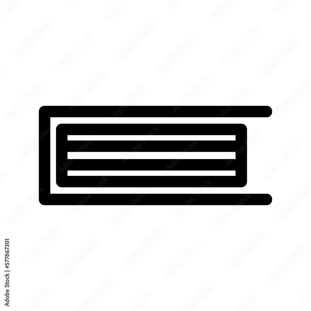 closed book icon or logo isolated sign symbol vector illustration - high quality black style vector icons
