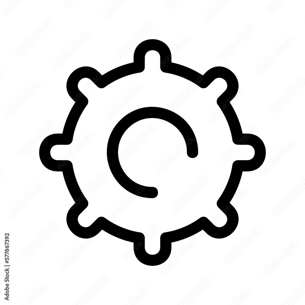 Fototapeta premium cogs icon or logo isolated sign symbol vector illustration - high quality black style vector icons 