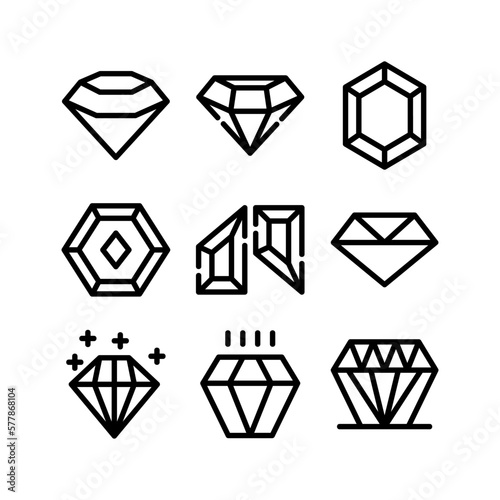 diamond icon or logo isolated sign symbol vector illustration - high quality black style vector icons
