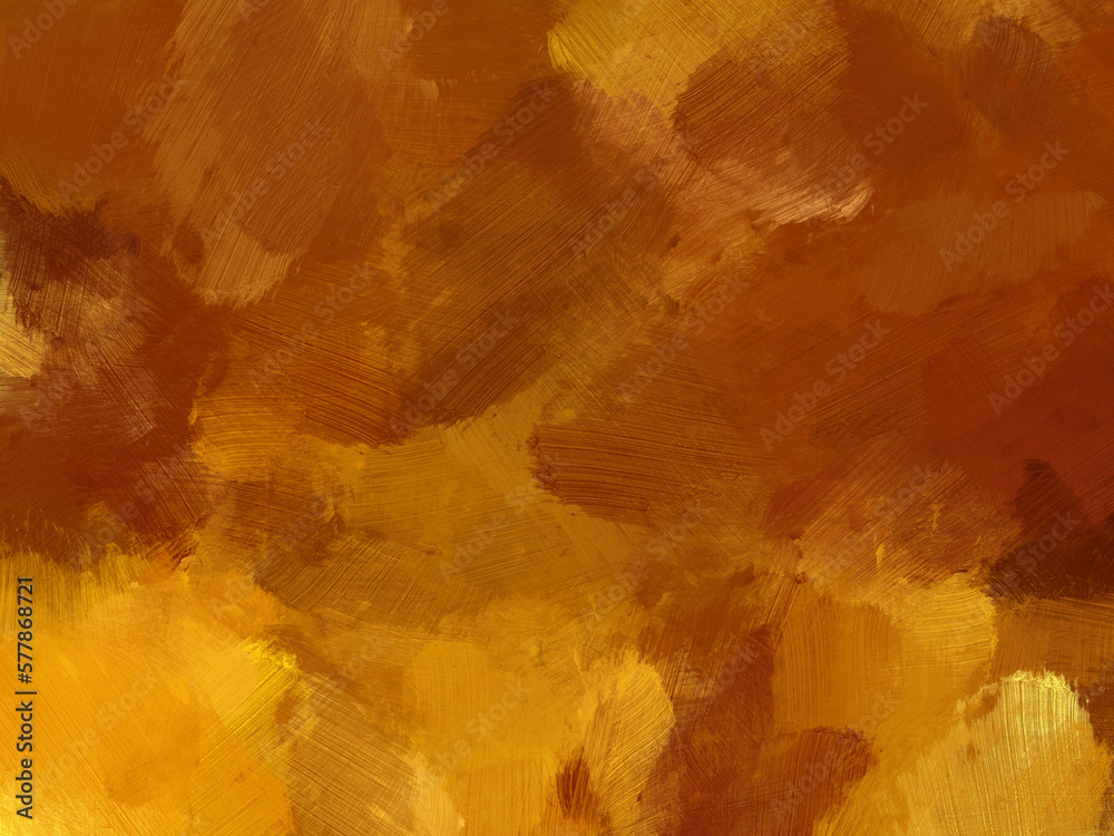 oil paint brush abstract background gold